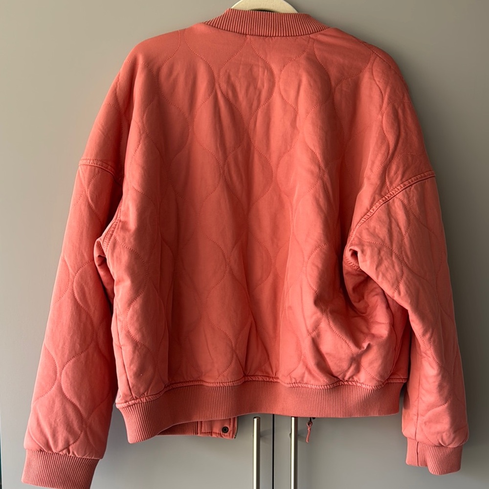 Universal Thread Orange Bomber Jacket With Stand-… - image 5